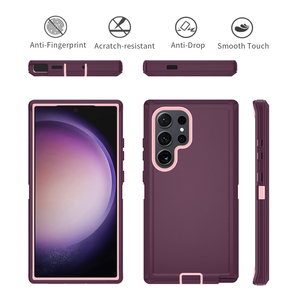 La per <span class=keywords><strong>Samsung</strong></span> S25 <span class=keywords><strong>Ultra</strong></span> <span class=keywords><strong>s</strong></span> nuova elegante custodia protettiva a 360 gradi con supporto - Product Image 2