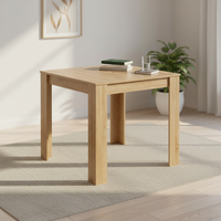 Table à manger carrée en bois pour cuisine, restaurant, café, salle à manger