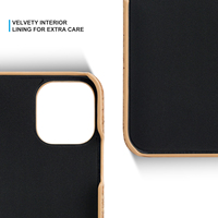 Étui de téléphone portable en bois de liège biodégradable, écologique, résistant aux chocs, avec logo personnalisé pour iPhone 16 15 14 13 12 11 XR Pro Max