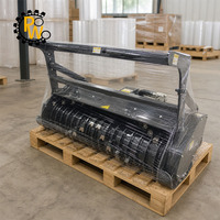 Broyeur forestier hydraulique à haut débit de 80 pouces pour chargeuse compacte, déchiqueteuse de souches, débroussailleuse, machine de défrichage PW