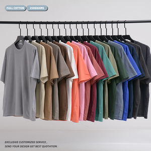 Camiseta de Hombre 100% Algodón, de Lujo, Cuello Redondo, Hombros Caídos, Diseño Personalizado con Logotipo, Estilo Urbano, para Hombre - Product Image 3