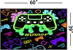 <span class=keywords><strong>Tapis</strong></span> de jeu pour manette de jeu pour Gamer Boy & Teen Cool Carpet for Bedroom Soft & Non Slip Printed Large Floor Mat - Product Image 2