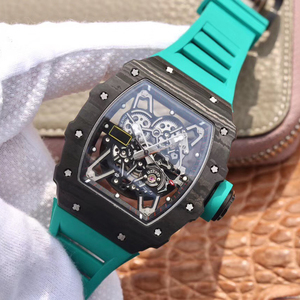 Nouvelle montre automatique mécanique sport haut de gamme 2026 avec boîtier en <span class=keywords><strong>fibre</strong></span> de carbone, cadran transparent en cristal saphir, antichoc et étanche - Product Image 3