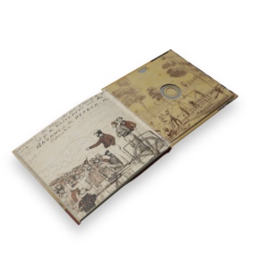 ซีดีเพลงพื้นบ้านสไตล์วินเทจในกล่องปกแข็งแบบหนังสือพร้อมภาพพิมพ์ลายเส้นโบราณ - Product Image 4
