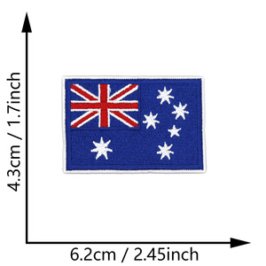 Parches Bordados Personalizados con Banderas de Países de Oceanía, Parches Termoadhesivos con Banderas Nacionales para Gorras y Chaquetas - Product Image 5