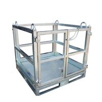 Cages de stockage personnalisées en treillis métallique empilable pour bouteilles de gaz GPL, propane, oxygène, pour chariot élévateur