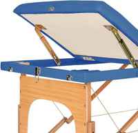 Haute qualité 3 sections jambes en bois Table de massage portable Thai Spa Lits de massage