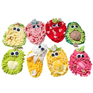 Tapis de désodorisation en peluche anti-stress pour animaux de compagnie, tapis de renifflement pour petits chiens et chats, jouet de puzzle pour chien à alimentation lente, anti-étouffement et d'entraînement à la recherche de nourriture - Product Image 1