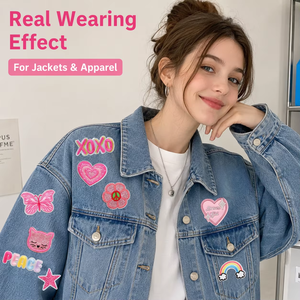 Pronta Entrega: <span class=keywords><strong>Patches</strong></span> Y2K Rosa Estéticos Bordados, Atacado em Estoque, Apliques Termocolantes de Borboleta e Amor para Chapéus - Product Image 4