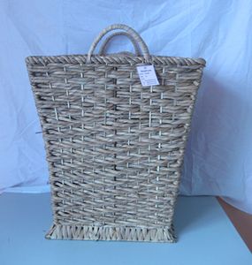 Premium Handmade Square <b>Wicker</b> <b>Log</b> <b>Basket</b> Multifunctional Water Hyacinth Storage for Home Bedroom Toilet Outdoor-Woven <b>Baskets</b> - Product Image 2