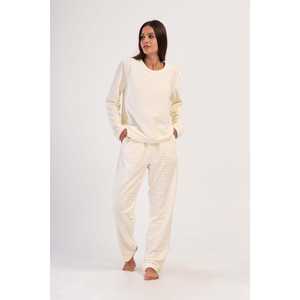 Conjunto de Pijama de Manga Larga para Mujer, con Logotipo Personalizado, Cuello en V, Cintura Elástica, Estampado Transpirable, para Uso Doméstico, Invierno, Suministro ODM - Product Image 4