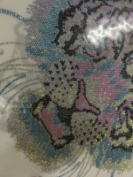 Patch thermocollant DIY pour T-shirt, motif visage d'animal personnalisé, strass tigre bling-bling