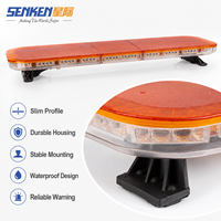 Barra de Luces LED de Perfil Bajo para Techo SENKEN de Alta Luminosidad de 48 Pulgadas, Barra de Luces Intermitentes de Emergencia para Automóviles