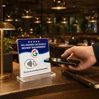Carte NFC Google Review RFID 13,56 MHz, étanche, programmable, puce URL Tap pour les Pays-Bas