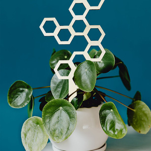 Support de plantes grimpantes en bois alvéolé pour jardin intérieur, support à fleurs ajouré, étagère pour plantes en pot, en stock - Product Image 2