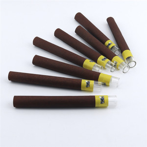 Portable Brown Paper Cone Tube with <b>Glass</b> Mouthpiece for DIY Herbal Accessories - Product Image 5