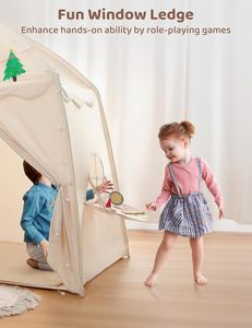 Tende per Bambini Natalizie Disponibili, Yurte Mongole da Interno, Tende Gioco per Bambini, Castello Giocattolo per Ragazze, Casa Giocattolo per Base Segreta - Product Image 6