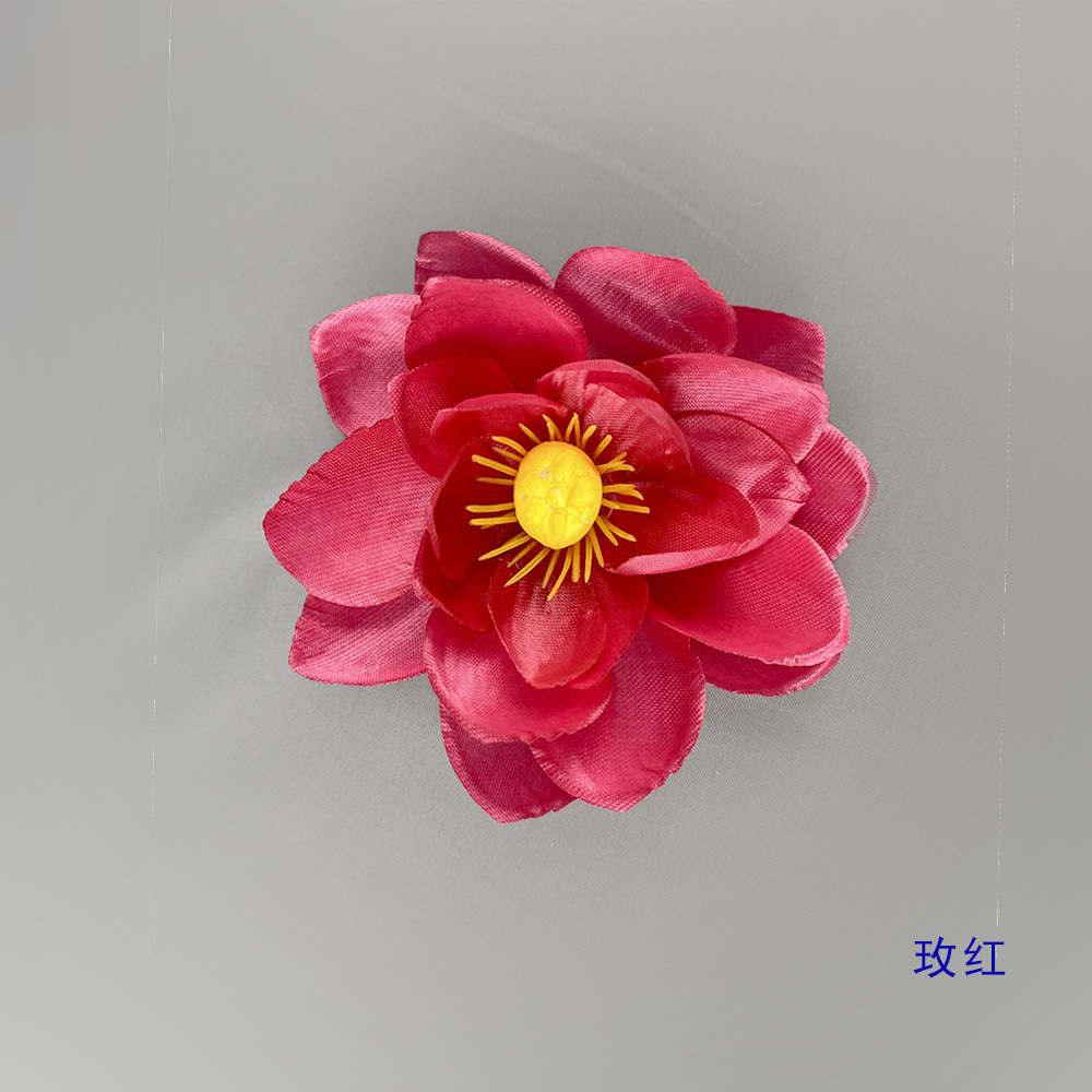 Fleur de lotus 10cm - rose rouge