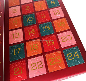Calendario de Navidad personalizado <span class=keywords><strong>Flash</strong></span> 2025, embalaje de cuenta regresiva de Adviento, papel especial, caja de regalo de doble apertura, caja de la suerte ciega sorpresa - Product Image 2