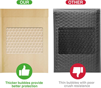 Nouveauté : Enveloppes à bulles en papier kraft écologiques, pochettes d'emballage rembourrées avec épaisseur personnalisée pour l'expédition express