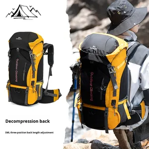 Dung tích lớn Oxford Leo núi ngoài trời Cắm trại Túi thể thao Chống thấm nước Chống mài mòn Đi bộ đường dài Ba lô du lịch Đệm khí - Product Image 3