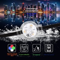 Luz LED Puntual de 3 LED, DC12V DC24V, a Todo Color, Resistente al Agua para Exteriores, Fuente de Luz LED RGBW para Letreros Publicitarios Navideños