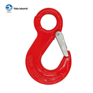 HIDEA G80 단조 슈퍼 합금강 퀀칭 및 템퍼링 처리된 자가 잠금식 하중 하에 자동 잠금되는 A-327 아이 슬링 훅 - Product Image 2