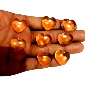 ซิทรินธรรมชาติทรงหัวใจสีส้มทองสำหรับทำเครื่องประดับขายส่ง - Product Image 1