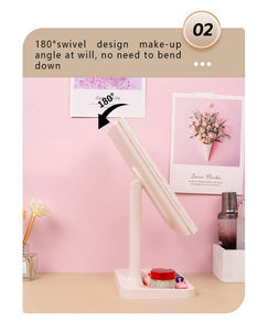 Espejo Cosmético Portátil de Viaje, Precio Bajo, Directo de Fábrica, Pantalla Táctil con Atenuación, Espejo de Tres Pliegues, HD - Product Image 4