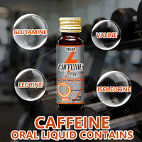 Complément énergétique liquide oral à la caféine portable pour les voyages, le fitness et une utilisation nomade, marque privée