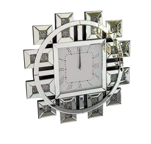Espejo moderno de lujo con diamante aplastado, decoración artística brillante, para sala de estar y salón, hecho a mano, para el hogar - Product Image 5