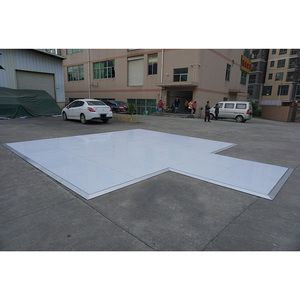 1x1m outdoor flooring glossy white modular wedding dance floor - Product Image 5