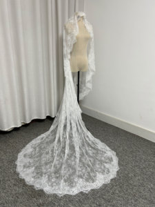 Veli da Sposa Cattedrale Personalizzabili Splendidi 2.3m*1.5m a Uno Strato <span class=keywords><strong>Veu</strong></span> De Noiva - Product Image 3