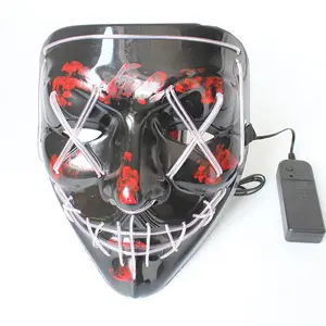 Maschera per feste al Neon Guangdong di vendita calda LED Rave Mask Halloween