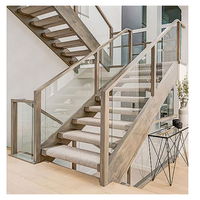 Escaliers à double face avec motifs décoratifs découpés au laser, marches en noyer, transmission de la lumière, fonction écran d'intimité