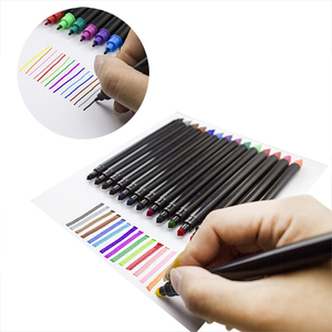 KHY Permanent <strong>Coloured</strong> Soft Flexible 48 Water Color Dual Tip Brush Fineline <strong>Adult</strong> Kid Coloring Book Marker <strong>Pen</strong> - Product Image 3