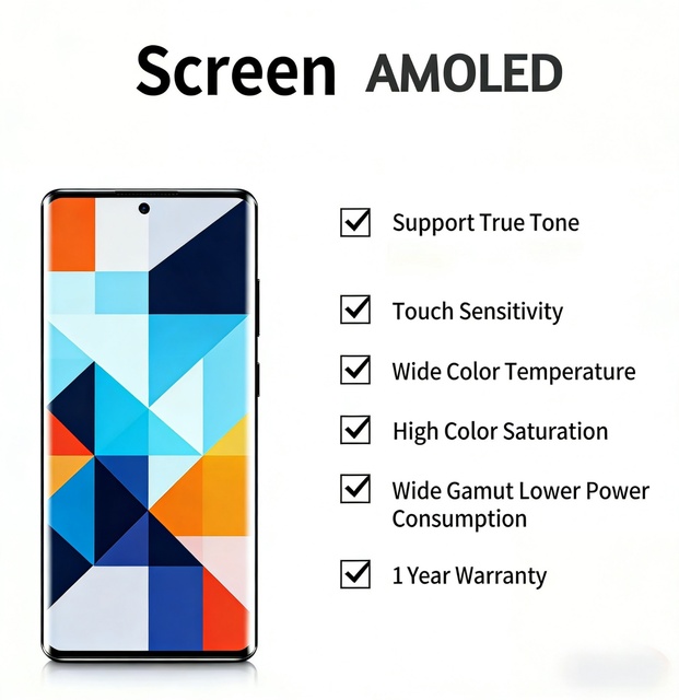 VIVO Y100 Y200 S16PRO  S17E Y78+ V27 PRO V30E AMOLED Touch Screen Display Replacement BOE Manufacturing
