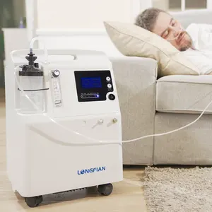 Longfian konsentrator oksigen medis, 37dB kebisingan rendah 5 L tenang untuk penggunaan di rumah