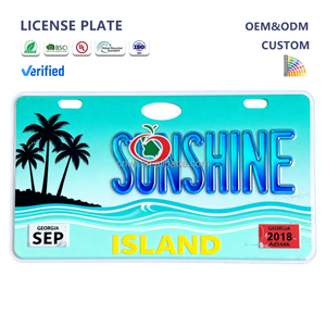 Placa de Matrícula de Metal Personalizada, Placa de Número de Coche de Aluminio con Logotipo Impreso para Decoración Navideña y Regalos al por Mayor - Product Image 2