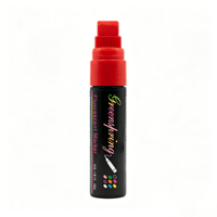 Marqueur de craie liquide non toxique, sans poussière, inodore, à base d'eau, 10 mm, 8 couleurs, pour verre, fenêtre, miroir, tableau de menu