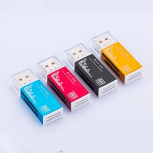 เครื่องอ่านการ์ดแบบ All In One 4 in 1 สำหรับการ์ด SD TF MMC MS  วัสดุอะลูมิเนียมอัลลอยด์  แบบหลายช่อง สำหรับคอมพิวเตอร์และแล็ปท็อป - Product Image 1