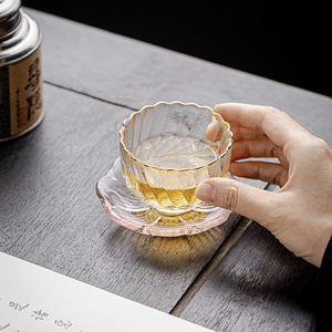 Kung Fu <b>Tea</b> <b>Set</b> Large Master Cup Heat Resistant Glass Teacup Irregular Shape Home Use Afternoon <b>Tea</b> Tasting Cup - Product Image 4
