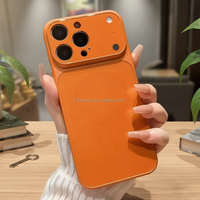 Coque de téléphone en verre de haute qualité, couleur originale, pour iPhone 17 16 15 14 Pro Max, magnétique, avec protection de l'appareil photo pour iPhone