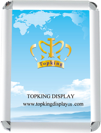Silver Brushed Metal Aluminum A1 A2 A3 Snap Frame Poster Advertising Light Boxes
