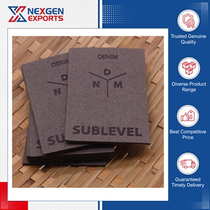 Wholesale Self-Adhesive Customizable Eco-Friendly Thermal Rectangle PU Leather <b>Tags</b> for <b>Bags</b> Garments Clothing Shoes High - Product Image 4
