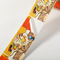 Rouleau de feuilles d'autocollants en vinyle adhésif imperméable personnalisé, étiquettes d'emballage pour petites entreprises, autocollants avec logo personnalisé