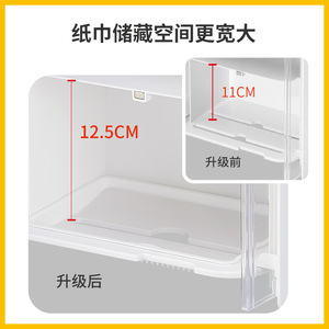 <b>Wall</b> <b>Mounted</b> Toilet Paper Holder Rectangular Waterproof Multipurpose Storage Rack For Bathroom Tissue <b>Box</b> - Product Image 4