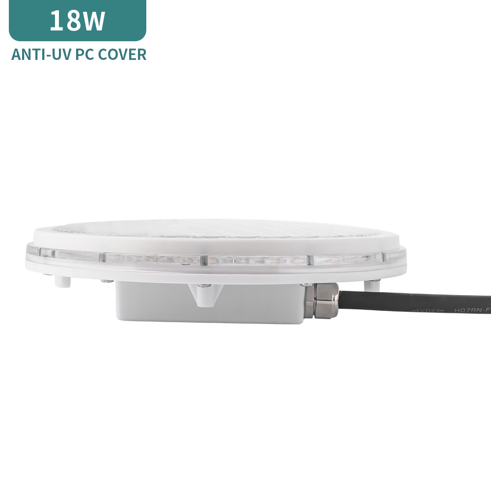 18W 12V IP68 Structure Waterproof Plastic Led ultra Flat Par56 Pool Led Lights Bulb,par56 Pool Lamp