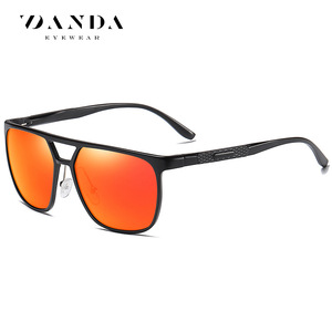 Danda Sunglasses Men Aluminum Magnesium Alloy Polarized Blue Mirror Lens <b>Large</b> <b>Frame</b> Outdoor Sports Driving UV Protection - Product Image 5