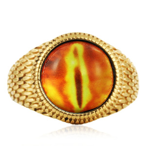 Bague en acier titane pour homme avec pierre en verre sertie, design géométrique, style punk, bijou tendance, cadeau 240118 - Product Image 1